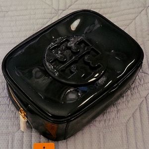 Tory Burch Medium Patent Leather Cosmetic Bag